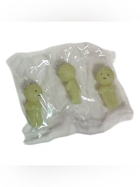 Smiski 3 Heads are better than 1 Work Green Glow in the Dark Figurines